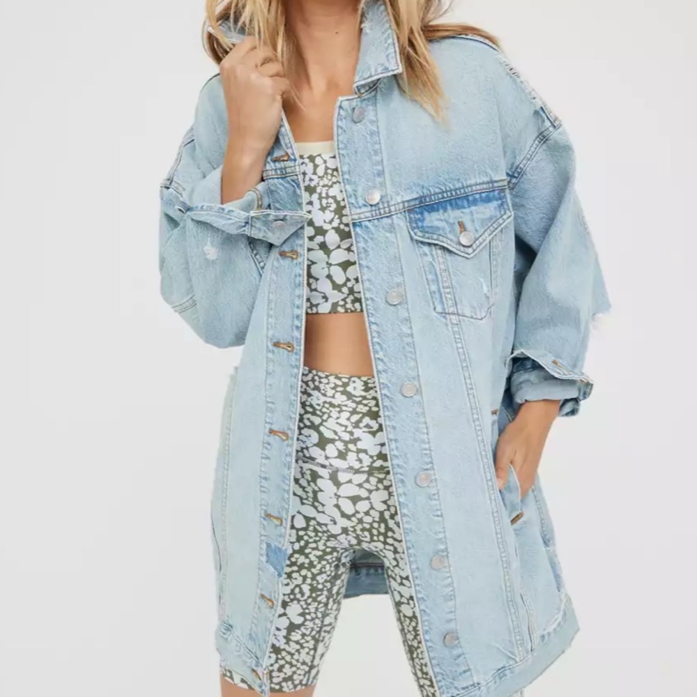Brand new oversized boyfriend denim jacket